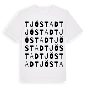 Tjöstad ordlek t-shirt – ekologisk bomull t-shirt från Pinshirt