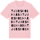 Pink Cotton t-shirt med Tjursholmarna ordlek t-shirt