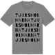 Mid Heather Gray t-shirt med Tjursholmarna ordlek t-shirt