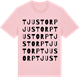 Pink Cotton t-shirt med Tjustorp ordlek t-shirt