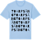 Blue Soul t-shirt med Toarpsäng ordlek t-shirt