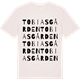 Vintage White t-shirt med Tobiasgården ordlek t-shirt
