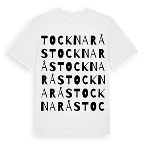 Tocknarås ordlek t-shirt – ekologisk bomull t-shirt från Pinshirt