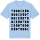Blue Soul t-shirt med Todderöd ordlek t-shirt