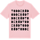 Pink Cotton t-shirt med Todderöd ordlek t-shirt