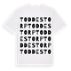 Toddestorp ordlek t-shirt