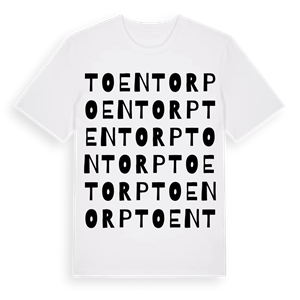 Toentorp ordlek t-shirt – ekologisk bomull t-shirt från Pinshirt