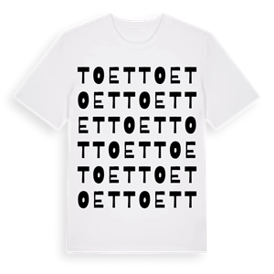 Toet ordlek t-shirt – ekologisk bomull t-shirt från Pinshirt