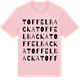 Pink Cotton t-shirt med Toffelbacka ordlek t-shirt