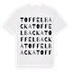 White t-shirt med Toffelbacka ordlek t-shirt
