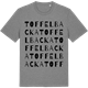 Mid Heather Gray t-shirt med Toffelbacka ordlek t-shirt