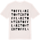 Vintage White t-shirt med Tofflaretomten ordlek t-shirt