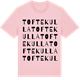 Pink Cotton t-shirt med Toftekulla ordlek t-shirt