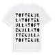 White t-shirt med Toftekulla ordlek t-shirt