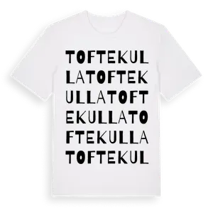 Toftekulla ordlek t-shirt – ekologisk bomull t-shirt från Pinshirt