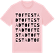 Pink Cotton t-shirt med Toftestad ordlek t-shirt