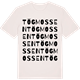 Vintage White t-shirt med Tögmossen ordlek t-shirt