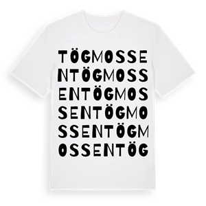 Tögmossen ordlek t-shirt – ekologisk bomull t-shirt från Pinshirt