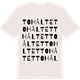 Vintage White t-shirt med Tohåltet ordlek t-shirt
