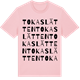 Pink Cotton t-shirt med Tokaslätten ordlek t-shirt