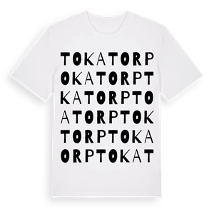 Tokatorp ordlek t-shirt – ekologisk bomull t-shirt från Pinshirt