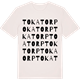 Vintage White t-shirt med Tokatorp ordlek t-shirt