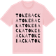 Pink Cotton t-shirt med Tokebacka ordlek t-shirt