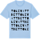 Blue Soul t-shirt med Tokevattnet ordlek t-shirt