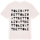 Vintage White t-shirt med Tokevattnet ordlek t-shirt