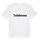 White t-shirt med Tolebrona fetstil t-shirt