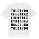 Toleryd och Björkelund ordlek t-shirt