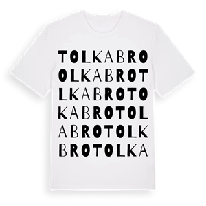 Tolkabro ordlek t-shirt – ekologisk bomull t-shirt från Pinshirt