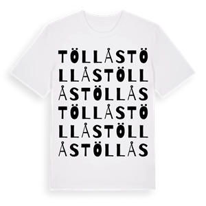 Töllås ordlek t-shirt – ekologisk bomull t-shirt från Pinshirt
