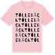 Pink Cotton t-shirt med Töllebäck ordlek t-shirt