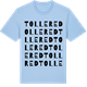 Blue Soul t-shirt med Tollered ordlek t-shirt