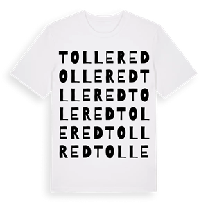 Tollered ordlek t-shirt – ekologisk bomull t-shirt från Pinshirt