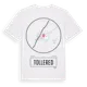 White t-shirt med Tollered t-shirt