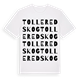 White t-shirt med Tolleredskog ordlek t-shirt