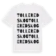 White t-shirt med Tolleredskog ordlek t-shirt