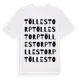 White t-shirt med Töllestorp ordlek t-shirt