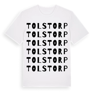 Tolstorp ordlek t-shirt – ekologisk bomull t-shirt från Pinshirt