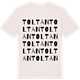 Vintage White t-shirt med Toltan ordlek t-shirt