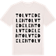 Vintage White t-shirt med Tolvtedelen ordlek t-shirt