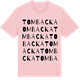Pink Cotton t-shirt med Tombacka ordlek t-shirt