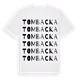 White t-shirt med Tombacka ordlek t-shirt