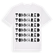 White t-shirt med Tommared ordlek t-shirt