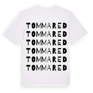 Tommared ordlek t-shirt – ekologisk bomull t-shirt från Pinshirt