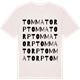 Vintage White t-shirt med Tommatorp ordlek t-shirt