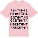 Pink Cotton t-shirt med Tomtängen ordlek t-shirt