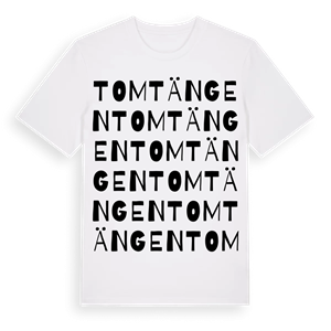 Tomtängen ordlek t-shirt – ekologisk bomull t-shirt från Pinshirt